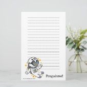 Papier voor het schrijven van pinguïnaut (Staand voorkant)