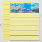 Papier voor het schrijven van vis (Voorkant / Achterkant)