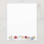 Papier voor het schrijven van Waterverf in onbewer Flyer (Achterkant)