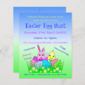 Papier voor het uitnodigingspapier voor paaseieren (Voorkant / Achterkant)