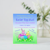 Papier voor het uitnodigingspapier voor paaseieren (Staand voorkant)