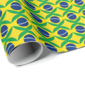 Papier voor het verpakken onder Braziliaanse vlag (Rol Hoek)