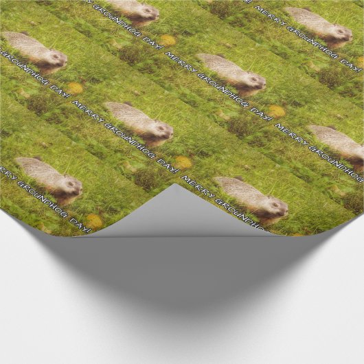 Papier voor het verpakken op de dag van de wasbeur (Hoek)