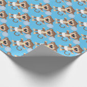 Papier voor het verpakken van babyjongetjes met be (Hoek)