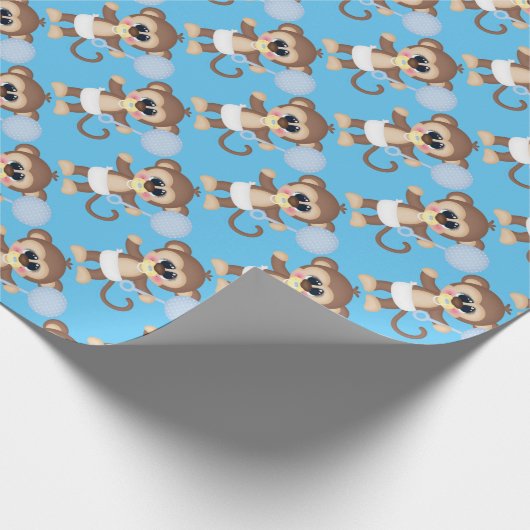 Papier voor het verpakken van babyjongetjes met be (Hoek)