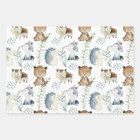 Papier voor het verpakken van beschutte bossen inpakpapier vel (Voorkant)