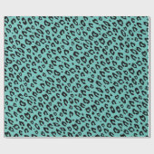 Papier voor het verpakken van blauwe luipaarden (Vlak)