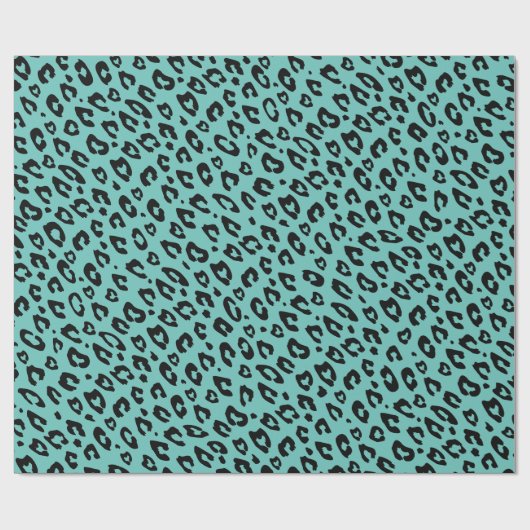 Papier voor het verpakken van blauwe luipaarden (Vlak)