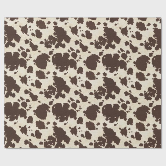 Papier voor het verpakken van bruin en wit Koeienh (Vlak)