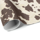 Papier voor het verpakken van bruin en wit Koeienh (Rol Hoek)