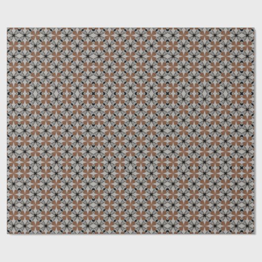 Papier voor het verpakken van bruine en zwarte fle (Vlak)