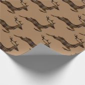 Papier voor het verpakken van bruine herten (Hoek)