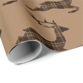 Papier voor het verpakken van bruine herten (Rol Hoek)