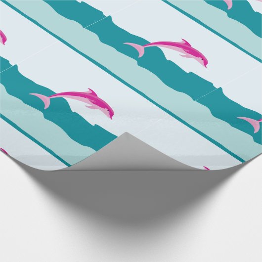 Papier voor het verpakken van dolfijnenthema's (Hoek)