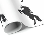 papier voor het verpakken van eenhoornsilhouetten (Rol Hoek)