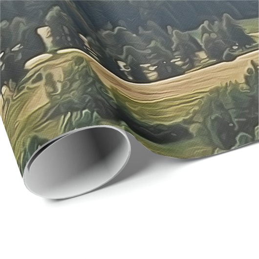 Papier voor het verpakken van gebergte (Rol Hoek)