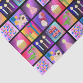 Papier voor het verpakken van gefeliciteerde verja (Detail)