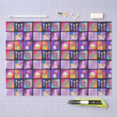 Papier voor het verpakken van gefeliciteerde verja (Craft)