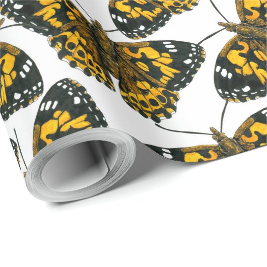 Papier voor het verpakken van gevilde vlinders, ge (Rol Hoek)