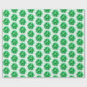 Papier voor het verpakken van groene bogen (Vlak)