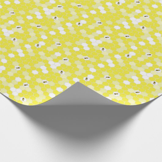 Papier voor het verpakken van Happy Bee (Hoek)