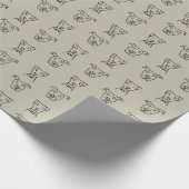 Papier voor het verpakken van honden (Hoek)