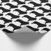 Papier voor het verpakken van hondensilhouetjes (Hoek)