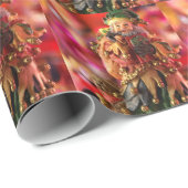 Papier voor het verpakken van Jingle Santa (Rol Hoek)