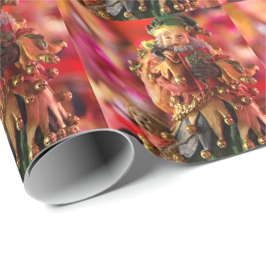 Papier voor het verpakken van Jingle Santa (Rol Hoek)