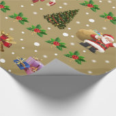 Papier voor het verpakken van joyeux noel (Hoek)