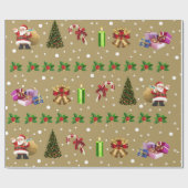 Papier voor het verpakken van joyeux noel (Vlak)