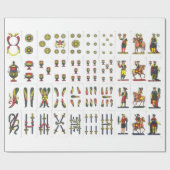 Papier voor het verpakken van karte Napoletaan (Vlak)