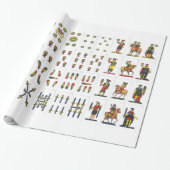 Papier voor het verpakken van karte Napoletaan (Uitgerold)