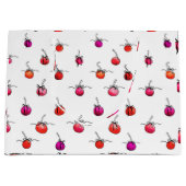 papier voor het verpakken van kersencadeaus groot cadeauzakje (Voorkant)