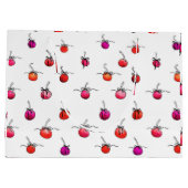 papier voor het verpakken van kersencadeaus groot cadeauzakje (Achterkant)