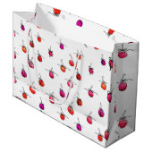 papier voor het verpakken van kersencadeaus groot cadeauzakje (Voorkant Gekanteld)