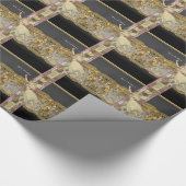 Papier voor het verpakken van kerst met feiale her (Hoek)