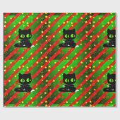 Papier voor het verpakken van kerstkat (Vlak)