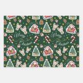 Papier voor het verpakken van kerstkerstkerstkerst inpakpapier vel (Voorkant 3)