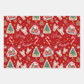 Papier voor het verpakken van kerstkerstkerstkerst inpakpapier vel (Voorkant 2)