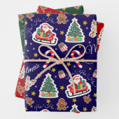 Papier voor het verpakken van kerstkerstkerstkerst inpakpapier vel (In situ)