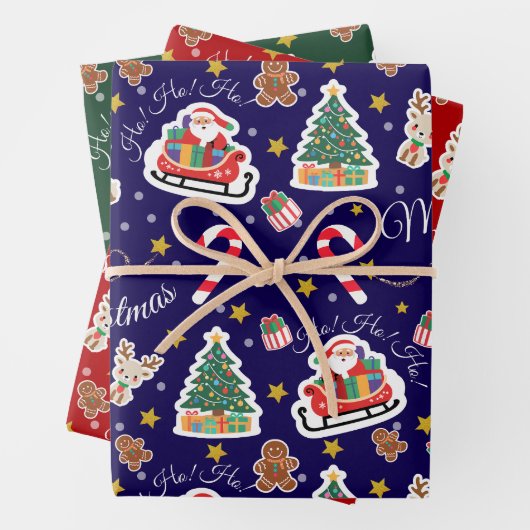 Papier voor het verpakken van kerstkerstkerstkerst inpakpapier vel (In situ)