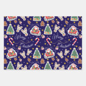 Papier voor het verpakken van kerstkerstkerstkerst inpakpapier vel (Voorkant)