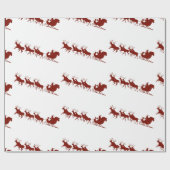 Papier voor het verpakken van kersttanden en rendi (Vlak)