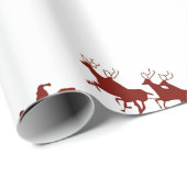 Papier voor het verpakken van kersttanden en rendi (Rol Hoek)