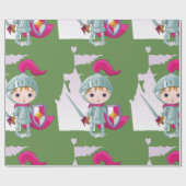 papier voor het verpakken van kinderridders (Vlak)