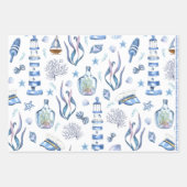 papier voor het verpakken van nautische havens inpakpapier vel (Voorkant 2)