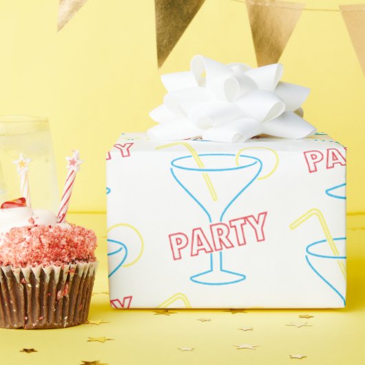 papier voor het verpakken van neonfiguren (Verjaardagsfeest)