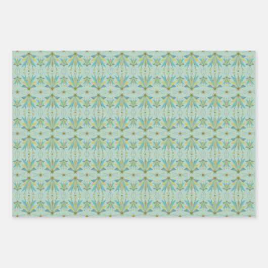 Papier voor het verpakken van onbewerkte sterren inpakpapier vel (Voorkant)