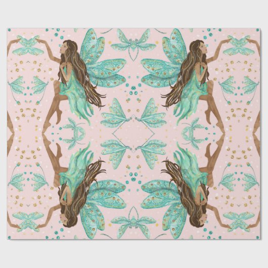 Papier voor het verpakken van onechte libellen (Vlak)